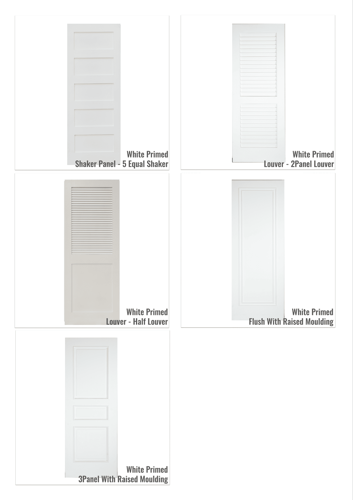 室内门 01 白底漆门 07